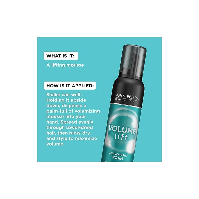 John Frieda Collection Luxurious Volume Perfectly Full Mousse, 7.5 Ounce