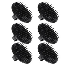 Cepillo de Masaje Cuero Cabelludo 6 Piezas Suaves para Exfoliar y Estimular el Crecimiento