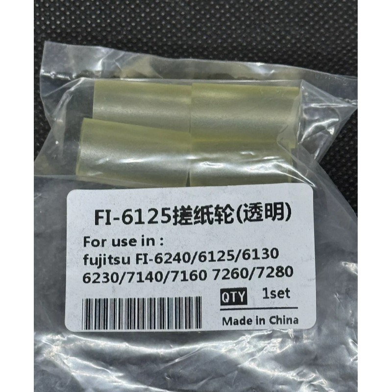 Fujitsu Scanner Fi-series Replacement Feed/Exit Drive Rollers Tire Set Of