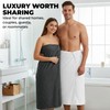 Towelogy® Luxurious Ribbed Bath Sheets Set of 2 | 60%