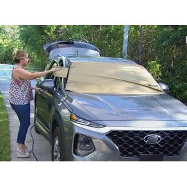 Solar Guard Sun Shade Universal Windshield Cover GOLD Standard Sedans small SUVs