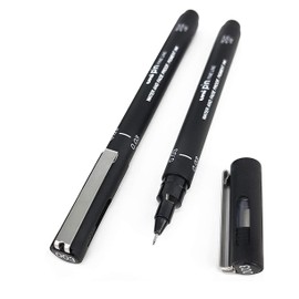 Uni Pin Fineliner Drawing Pens - Black Ink - 0.03mm Nib (2)