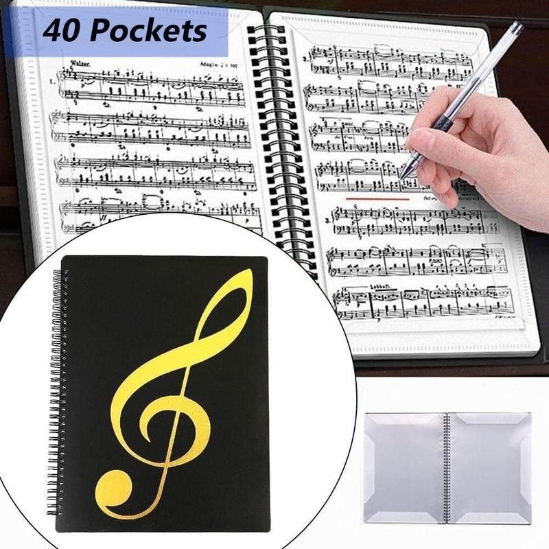 Music Note Pattern Music Sheet Holder, A4 Size Music Sheet
