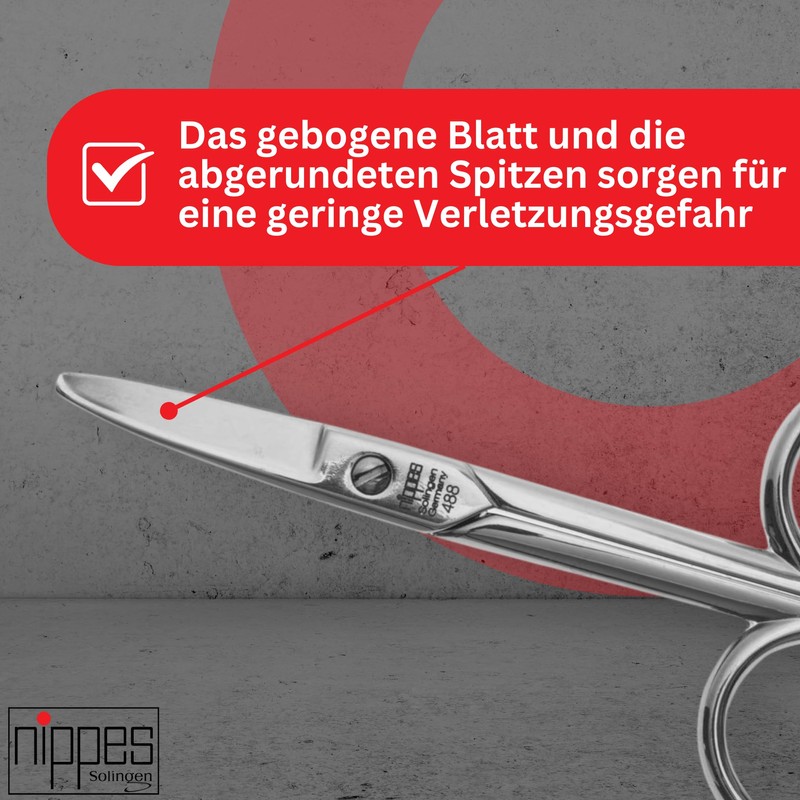 Nippes Solingen Baby Nail Scissors 1 Piece Nickel Plated Steel