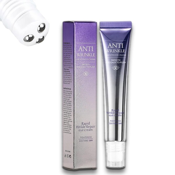 Roller Eye Cream Anti Aging - Eye Cream for Dark Circles and Puffy Eyes - Roll-on Eye Bags Remover - Moisture Hydrate Under Eye Contour Skin - Smooth Tender Anti Wrinkle - Firm Lift Restore Radiance