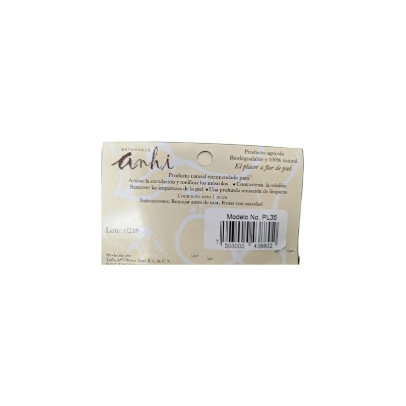 Lufa Estropajo Zacate Exfoliante – Esponja Natural 100% Biodegradable