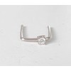Double Piercing 2 Hole Single Stud Earring Tiny Thin Multiple