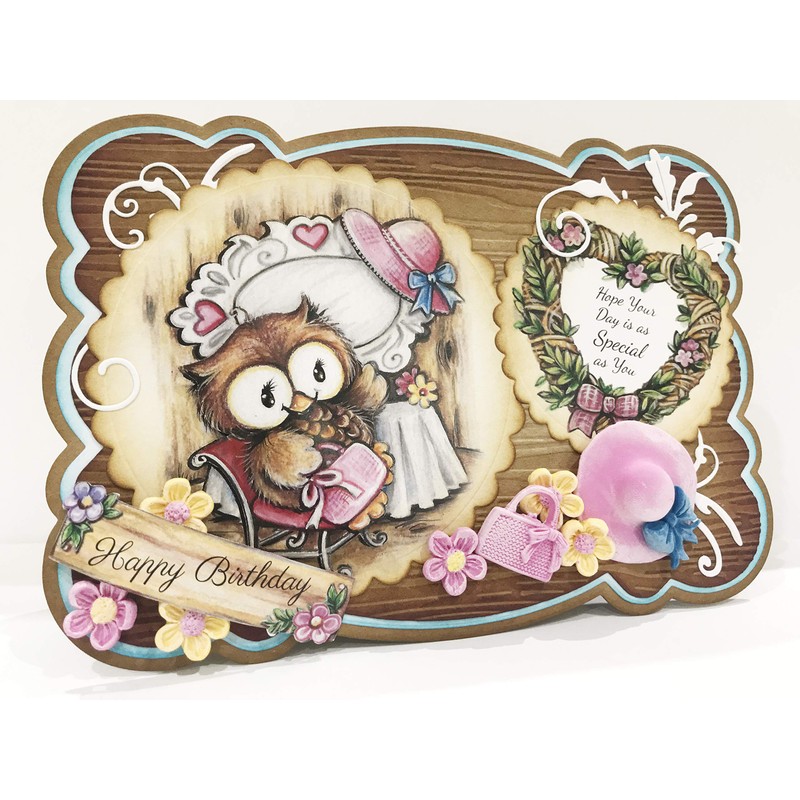 Katy Sue 'Owls' Paper Craft Pad & Card Making Kit