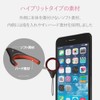 Elecom P-STFHVBK P-STFHVBK Strap for Mobile Phones, Smartphones, Large Size,