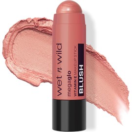Wet n Wild MegaGlo Rubor en Barra Peach Bums Blush Cremoso en Stick de Alta Pigmentación para Mejillas con Acabado Natural y Brillante Rubor Portátil, Vegano, Cruelty Free, Larga Duración y Fácil de Difuminar para Todo Tipo de Piel