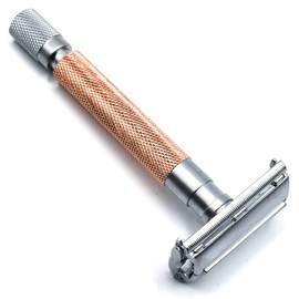 Parker 74R Rose Gold DE Safety Razor (Butterfly Mechanism)
