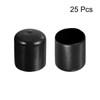 sourcing map 25pcs Rubber End Caps 1 1/16"(27mm) ID Vinyl