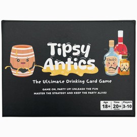 Tipsy Antics: The Ultimate Drinking Card Game - Party Games - Card Games for Adults - Drinking Games - Game Night - Laugh and Drink - Get Buzzed