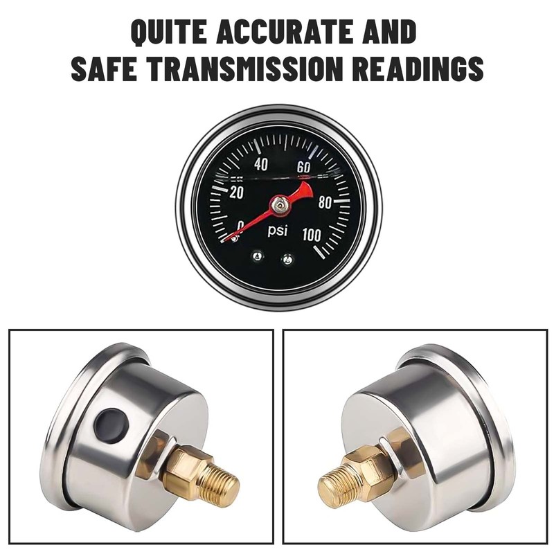 EFI Fuel Pressure Regulator Kit with Bypass Return 0-100psi Pressure