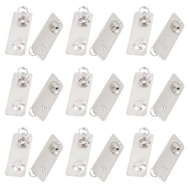 FOCMKEAS 20PCS AA/Double-Negative Positive Stainless Steel Metal Battery Spring Positive and Negative Conversion Spring Contact Nickeling Plate
