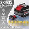 Leaf Blower Cordless - 630CFM/160MPH, 21V Powerful Electric Cordless Leaf