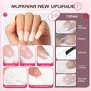 Morovan Nail Glue for Press-On Nails – Super Strong Brush-On