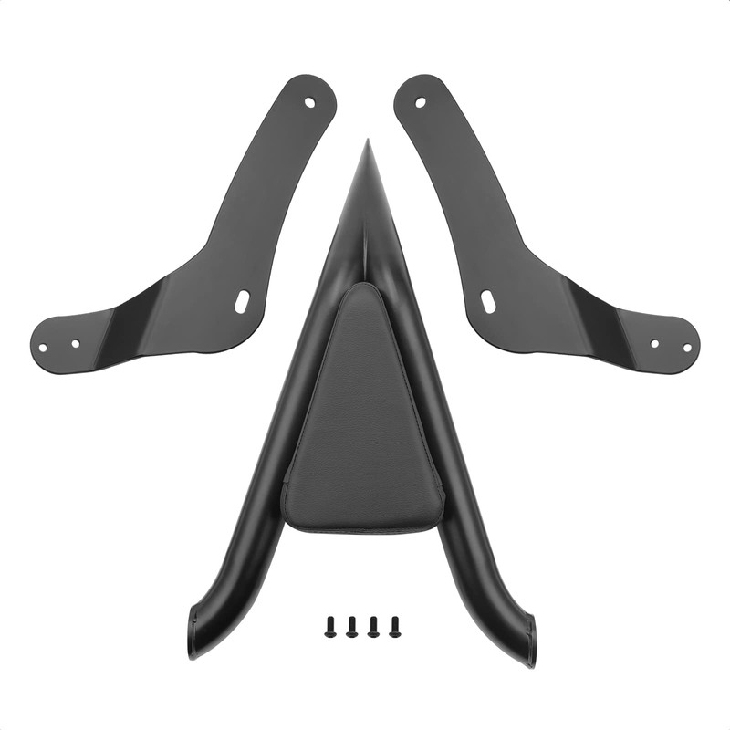 Bravema Motorcycle Sissy Bar, Detachable Passenger Backrest Rear Pad Fit