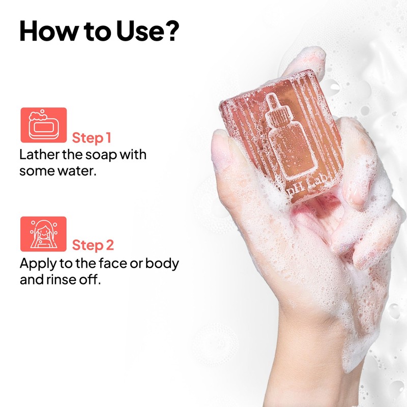PhLab Collagen Night Soap Bar, Skin Calming Cleasing Bar, Improves