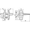 Kawaguchigiken Home Lever Brown Color Display Lock HL-4CB