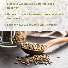 BotaniKils Mariendistelpulver 1kg, die effektivste Heilpflanze fr die Leber, 100% reine Silymarin-Quelle, Mariendistelsamen gemahlen, von BotaniKils