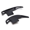 iJDMTOY Gloss Black Finish Larger Paddle Shifter Extensions Compatible with