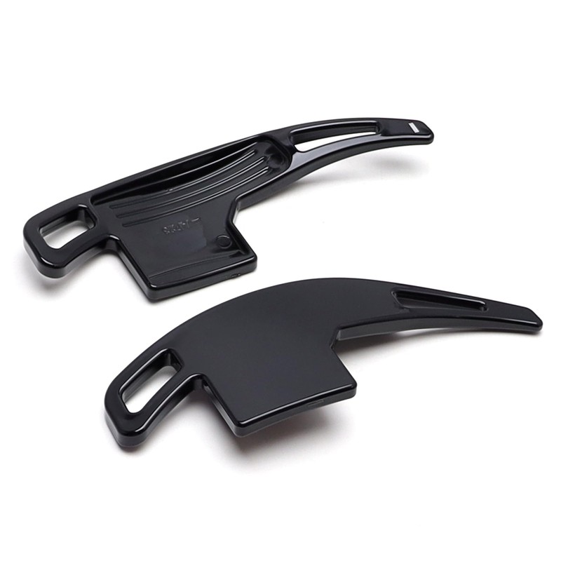 iJDMTOY Gloss Black Finish Larger Paddle Shifter Extensions Compatible with