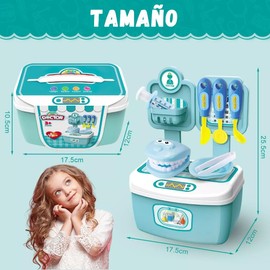 STAYOUNG Juego de Médico - Kit de Médicos de Juguete 14PCS, Kit de Dentista,Regalo en Fiestas,Cumpleaños