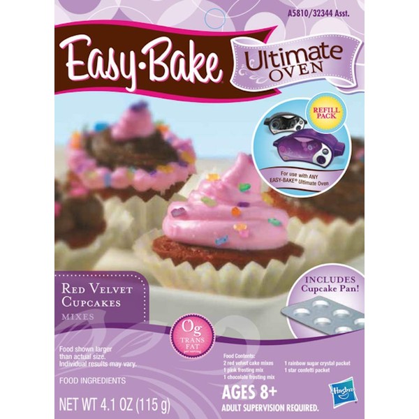 Easy Bake Ultimate Oven Toy Baking Star Series with 3 Extra Refill Packs, Including Sparkle Cakes, Red Velvet Cupcakes, Pretzels and Chocolate Truffles