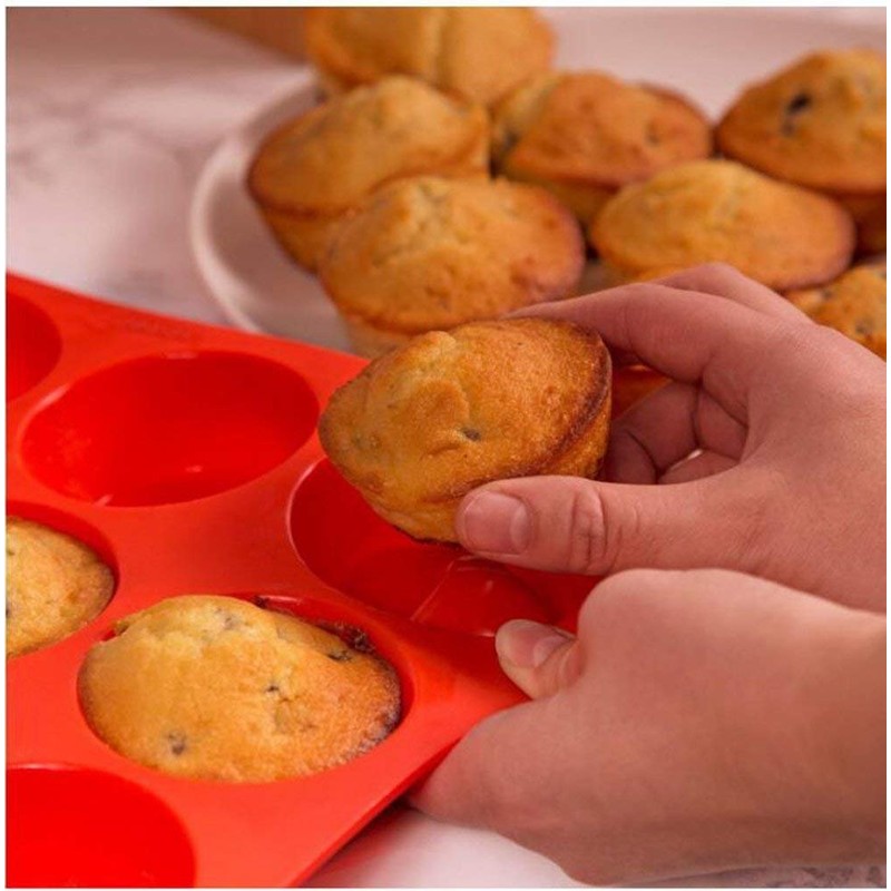 Silicone Mini Muffin Pan, Qtopun 4 Pack 24 Cups Silicone