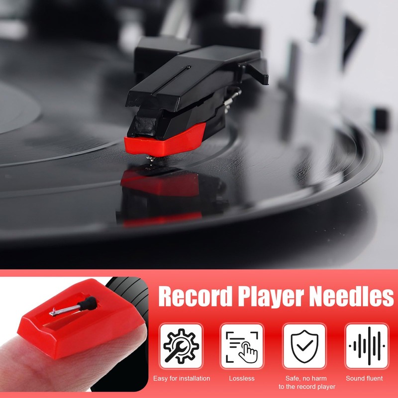 Record Player Needle, 3 Pcs Turntable Needle, Turntable Replacement Stylus
