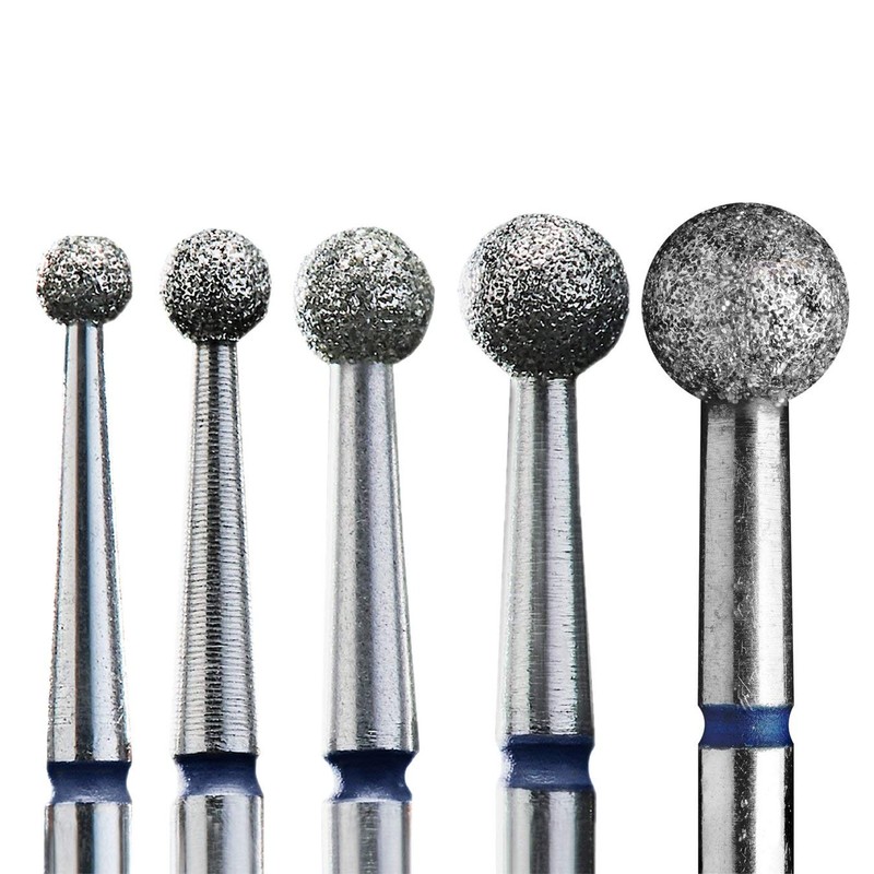STALEKS Pro FA01 "Ball" Diamond Nail Drill Bit Medium Blue