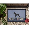 Caroline's Treasures BB5577MAT Giant Schnauzer Welcome Doormat 18x27 Front Door