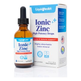 Liquidhealth Ionic Zinc 15mg, 2 Oz Zinc Liquid, Pure Zinc Vi
