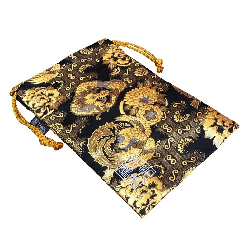 Thousands Thread 繍院 西陣織 Field Of Drawstring bag (Lined) 鳳凰