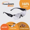 PowerZoom Max Magnifying Glasses with LED Light: Large Magnifying Glasses