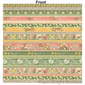 Graphic 45 2 Sheets of Graphic 45 GARDEN GODDESS 12x12 Scrapbook Paper - SEEDS OF KINDNESS