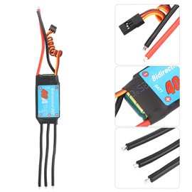 ESC Brushless 2-Way Brushless ESC Electronic Speed Controller for RC Car Ship Submersible Propeller (40A)