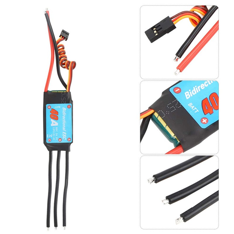 ESC Brushless 2-Way Brushless ESC Electronic Speed Controller for RC