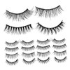 Healeved Artificial Curly Eyelashes Pairs Bulk Lash Strips Natural Look