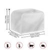 ZDCUSTOM White Marble Toaster Cover 4 Slice Bread Toaster Oven