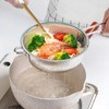 GREATLINK Stainless Steel Basin Colander with Handle Kitchen Strainer, Resting