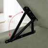 JinBoCheng 1 Pair Heavy Duty Bench Seat Hinges, Spring Lift