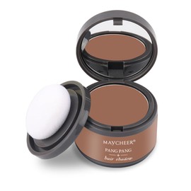 Hairline Powder, Root Touch Up Magical Hair Shadow Powder, Instant Hairline Shadow Cover-Up, Follicle Concealer with Puff Touch, Root Cover Up for Thin/Bald Hair,Hair Powder for Women/Men - Brown 16#