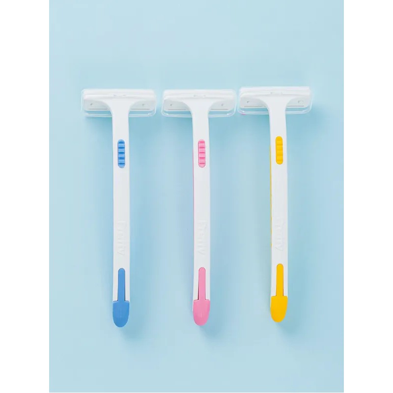 DAISO KAI Pretty T-Shaped Facial Razor 3-Pack