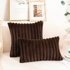 Uhomy Faux Fur Plush Throw Pillow Covers 20“ x 20“