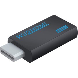 Wii to HDMI Adapter Converter, Wii to HDMI Adapter Converter, Convert Wii to 1080p with HDMI Connection, Output 3.5mm Audio (WIIHDMI Body-Black)
