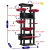 Gitelsnour Cat Tree for Indoor Cats Large Adult, 74" Cat