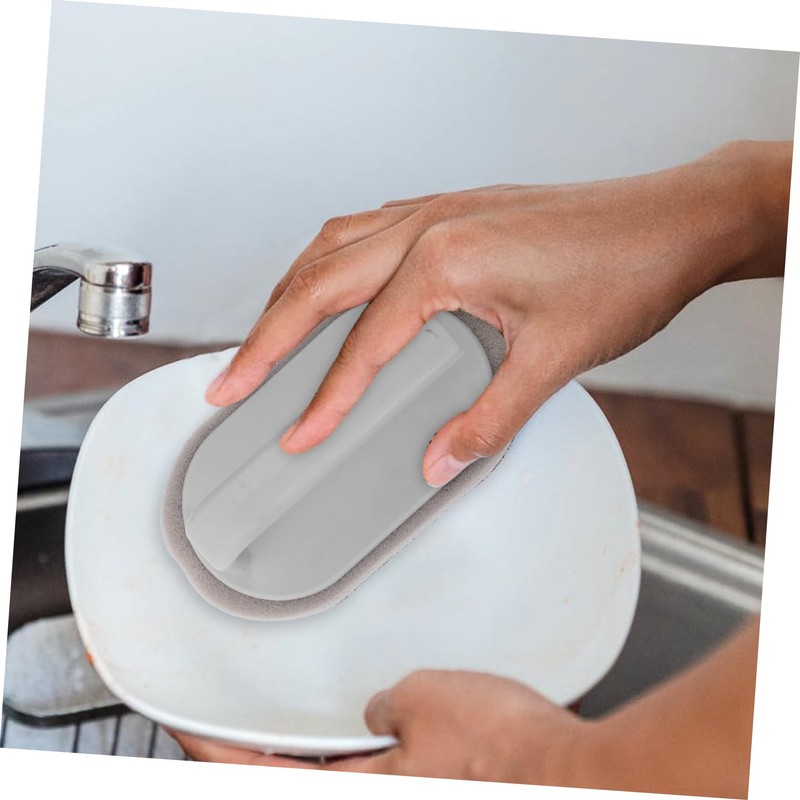 FOMIYES 2-Pack Kitchen Cleaning Brush Dish Scrubber Sponge Multi-use Reusable