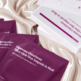 Estnu Liposome Glutathione Ultra White Jade Ampoule-in-Mask 1 Box / 에스트누 리포좀 글루타치온 울트라 백옥 앰플 인 마스크 1박스